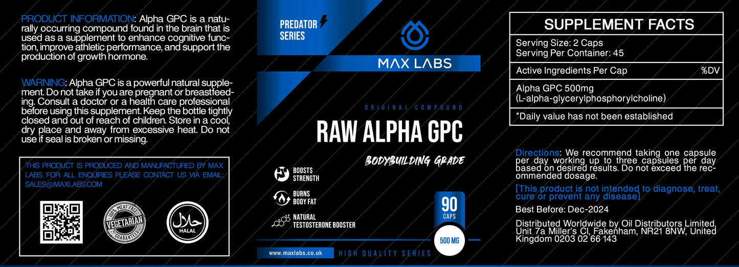 RAW Alpha-GPC Apex Receptor