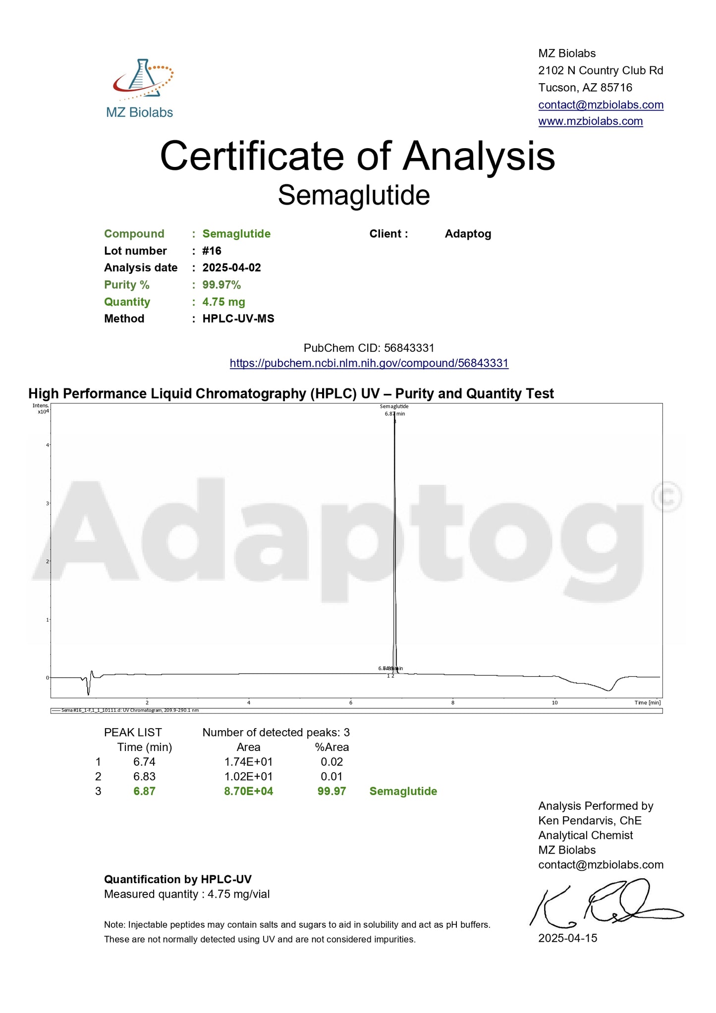 Semaglutide (Vial) - (5mg)