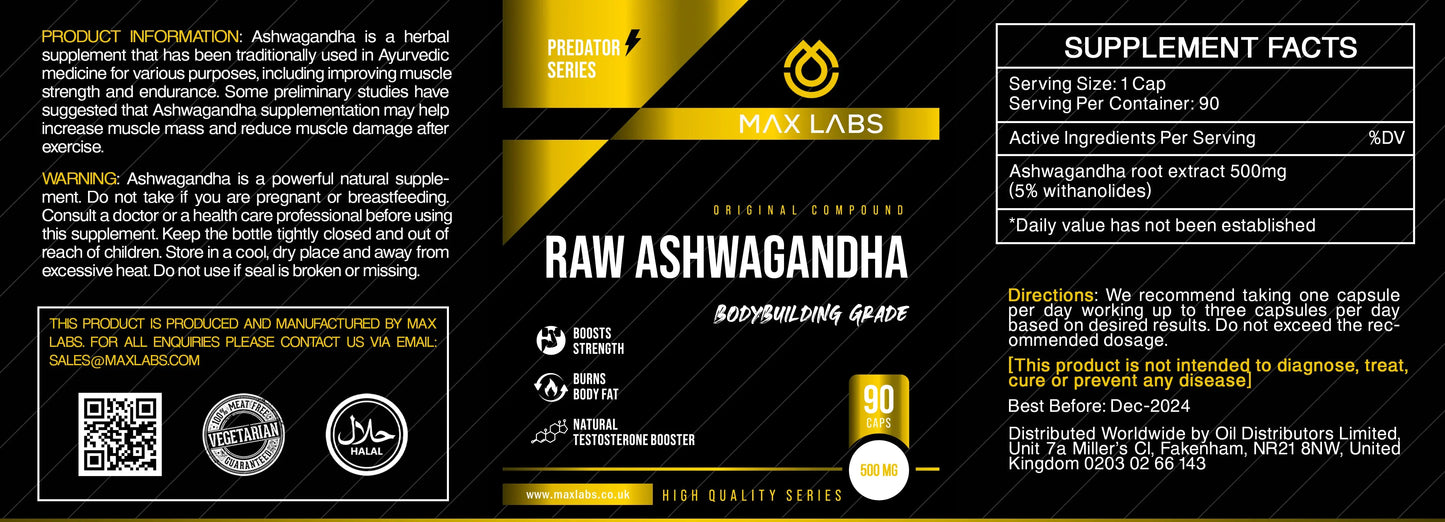 RAW Ashwagandha Apex Receptor