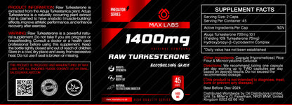 RAW Turkesterone (1400mg) Apex Receptor